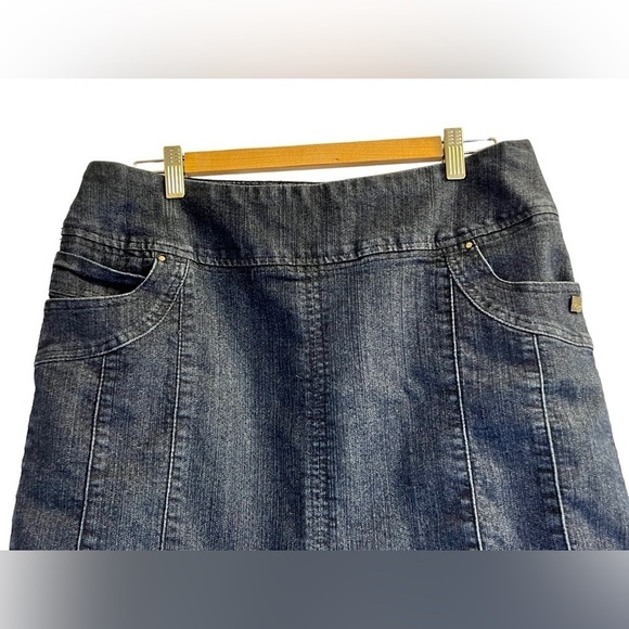 Point Zero Jean Mini Skirt Blue Size L - Picture 4 of 10